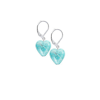 Lampglas Pendientes Turquesa Carezza Turchese Con Plata Pura En Perlas Lampglas Elh12 