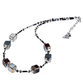 Lampglas Elegante Collar Clear Night Realizada con perlas Lampglas Ncu25 