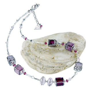 Lampglas Collar Delicado Juicy Raspberry Elaborado Con Perlas Lampglas Ncu32 