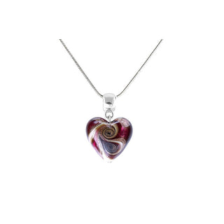 Lampglas Bellissima Collar Raspberry Kiss Con Perla Lampglas Nlh33 