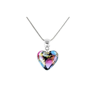 Lampglas Imperdible Collar Crazy Love Con Oro 24K En Perla Lampglas Nlh21 