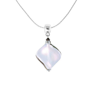 Lampglas Collar Romántico Hidden Passion Con Perla Lampglas Blanca Nch2/Chi 