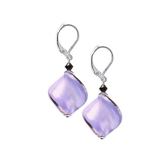 Lampglas Pendientes Hidden Passion Fascinantes Con Perla Lampglas Violeta Ech3/Chi 