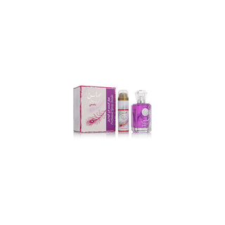 Lattafa Mahasin Crystal Violet - Edp 100 Ml + Deodorant Spray Najdia 50 Ml 