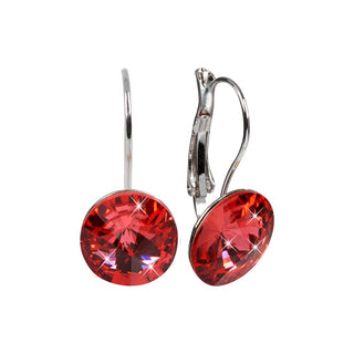 Levien Elegantes Pendientes Rivoli Padparadsch 