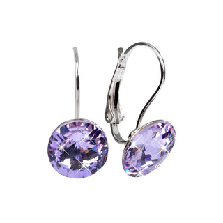 Levien Elegantes Pendientes Rivoli Violet 