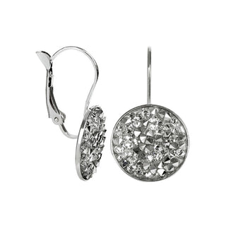 Levien Elegantes Pendientes Rocks Crystal Cal 