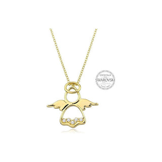 Levien El collar chapado en oro original Angel 