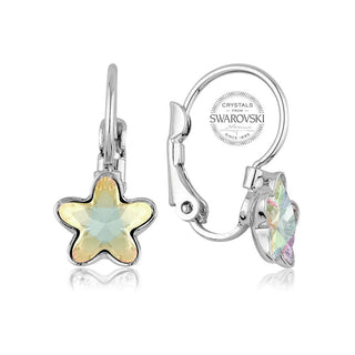 Levien Orecchini Bambina Cristallo Arcobaleno Starbloom — Orecchini