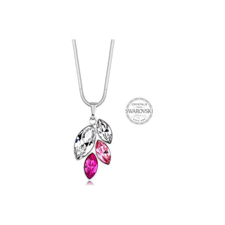 Levien Collier avec cristaux rose navette 