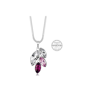 Levien Collier avec cristaux violets navette 