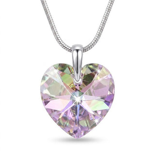 Levien Romantic Heart-Shaped Necklace Vitrail Light 