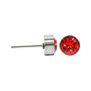Levien Pendientes de botón de acero Giocoso Chaton Light Siam 