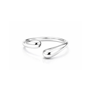Liu Jo Elegante Anillo Abierto de Acero Lj2388M - Circunferencia: 58 Mm 