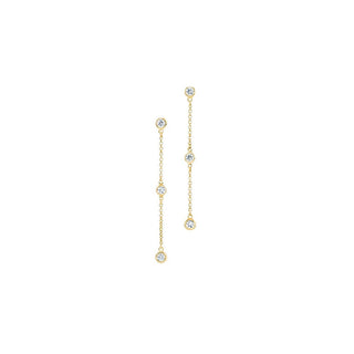 Liu Jo Pendientes largos colgantes con circonitas Lj2468 