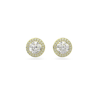 Liu Jo Pendientes minimalistas chapados en oro con circonitas Essential Lj2511 
