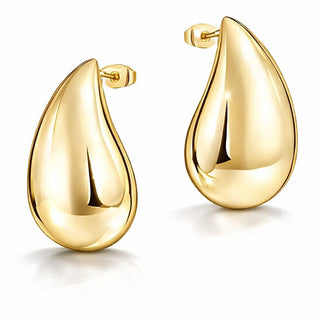 Liu Jo Pendientes a juego de acero chapado en oro Tear Drop Lj2721 