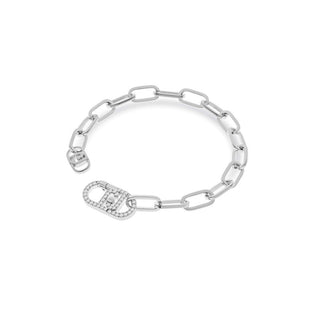 Liu Jo Pulsera distintiva de acero con cristales Fashion Lj2618 