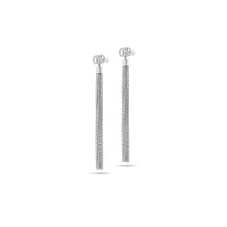 Liu Jo Pendientes largos de acero con cadenas Lj2650 