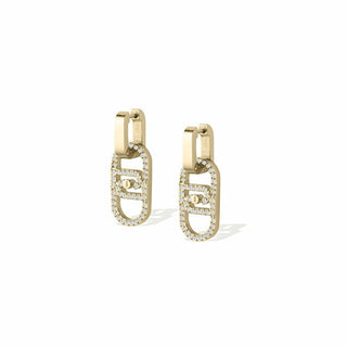 Liu Jo Pendientes colgantes chapados en oro Lj2810 