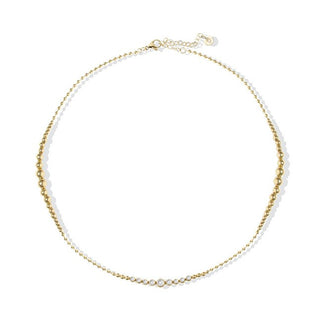 Liu Jo Collar Con Bolitas Chapadas en Oro y Cristales Lj2824 