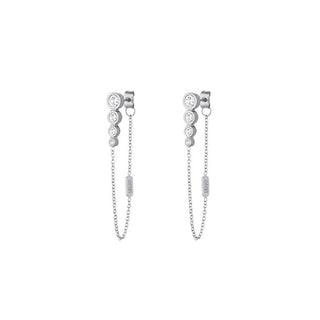 Liu Jo Pendientes de acero con cadenas colgantes Lj2994 