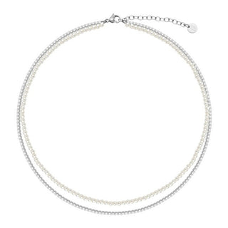 Liu Jo Elegante Collar con doble perla para mujer Lj3024 