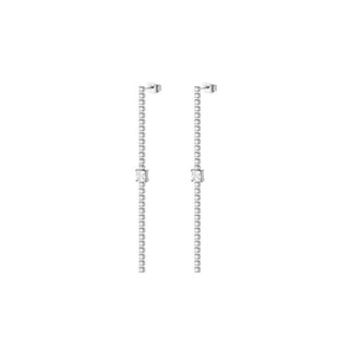Liu Jo Pendientes colgantes de acero con cristales Lj3032 