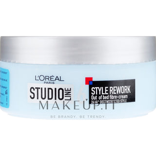 L'Oréal Paris Studio Line Fibrous Modelling Hair Cream (Crema fibrosa de peinado Style Rework Out Of Bed) 150 Ml 