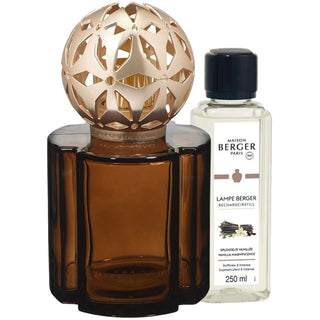 Maison Berger Paris Set Lampada Catalitica Pomelis Marrone + Ricarica Magnifica Vaniglia 250 ml — Set lampada catalitica