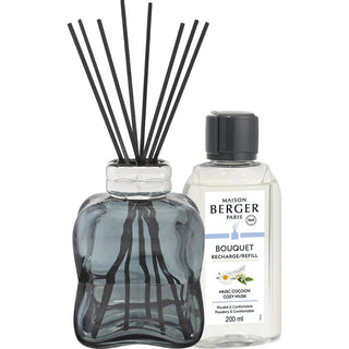 Maison Berger Paris Gift Set Aroma Diffuser Cosy Blue + Recharge Cozy Musk 200 Ml 