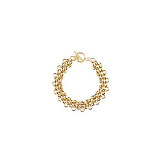 Marc Malone Pulsera de Triple Cadena Mcb250166G 