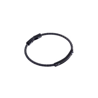 Marc Malone Pulsera de hombre de acero negro Mcgb5002B 