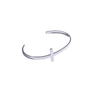Marc Malone Pulsera abierta para hombre con cruz Mcgb5004S 