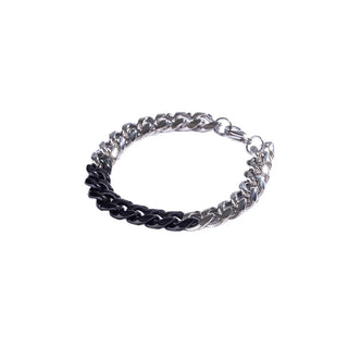 Marc Malone Pulsera de acero para hombre Distintivo Pancer Mcgb5043Sb 
