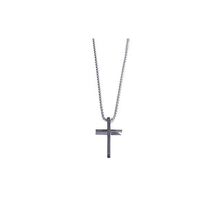 Marc Malone Collar De Acero Inoxidable Sin Tempo Cruz Mcgn5048S 