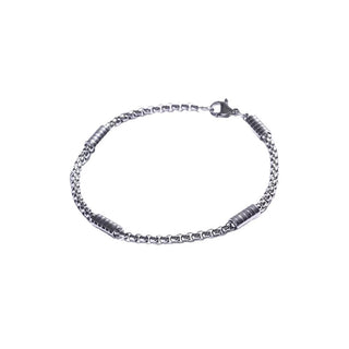 Marc Malone Pulsera de acero sin Tempo para hombre Mcgb5061S - Longitud: 21 Cm 