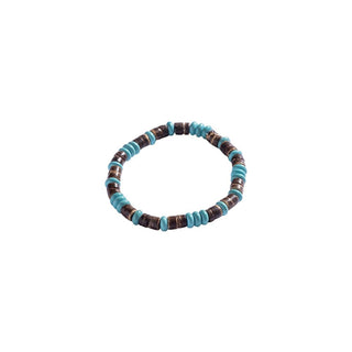 Marc Malone Pulsera de hombre con cuentas y turquesa Mcgb5087 