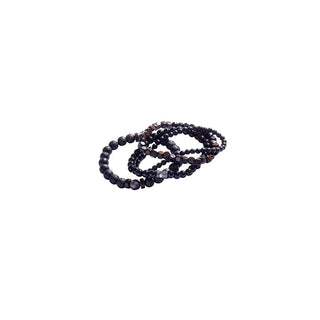 Marc Malone Set de Pulseras de Cuentas con Piedras Minerales Mcgb5091 