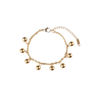 Marc Malone Pulsera chapada en oro a juego con colgantes Velin Mcb250376G 