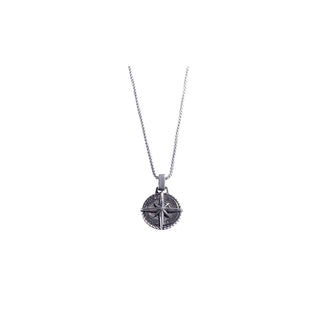Marc Malone Collar original de acero para hombre Mcgn5112S 