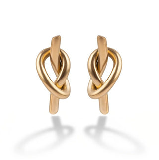 Marc Malone Pendientes chapados en oro Knot Ember Mce250382G 