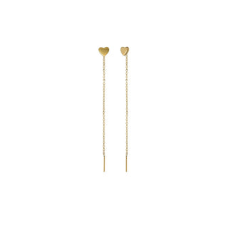 Marc Malone Pendientes De Cadena Larga Con Corazón Mce250388G 