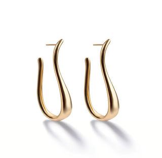 Marc Malone Pendientes de moda chapados en oro Zenya Mce250341G 