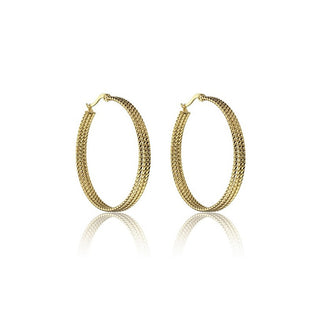 Marc Malone Pendientes de aro con colgante Zoe Gold Earrings Mce23015G 