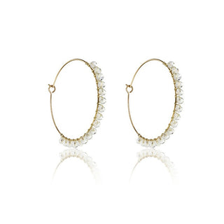 Marc Malone Pendientes de aro chapados en oro Naomi White Mce23029G 