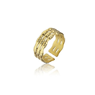 Marc Malone Anillo abierto chapado en oro Raelynn Mcr23008G 