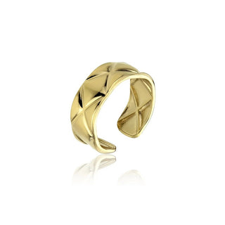 Marc Malone Anillo abierto chapado en oro Eliza Gold Ring Mcr23014G 