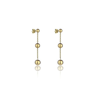 Marc Malone Pendientes colgantes chapados en oro Alison Gold Earrings Mce24001G 