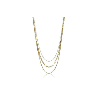 Marc Malone Collar Triple Francesca en Oro Mcn24014G 